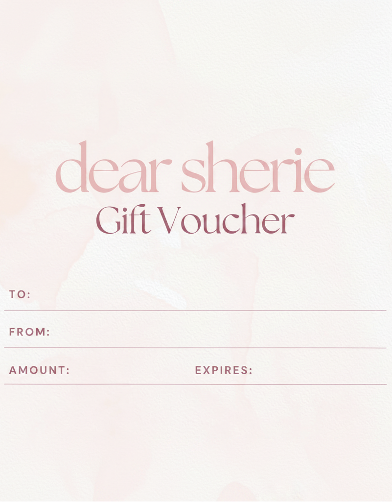 Liebe Sherie - Geschenkkarte